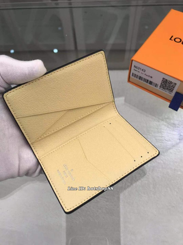 路易威登LV錢包 N63143蘭格 2019秋冬款 男女款卡夾 LV新款帆布皮夾卡包 xxlv1911